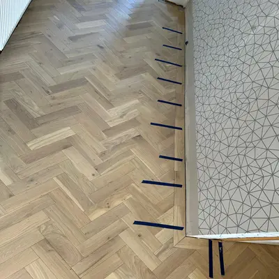 Herringbone Floor with Border Installation Near You